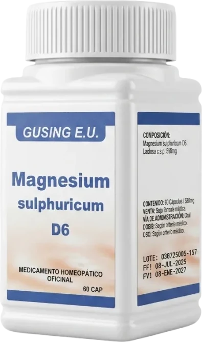 Magnesium Sulphuricum D6 del Dr. Elías Cardona – Bienestar General